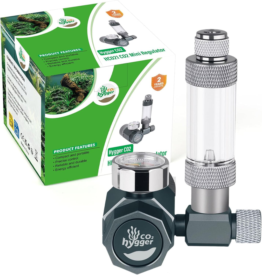 Aquarium CO2 Regulator, Mini Detachable Design, Complete with Bubble Counter and Check Valve Function for Establishing CO2 System in Aquatic Plant Tank