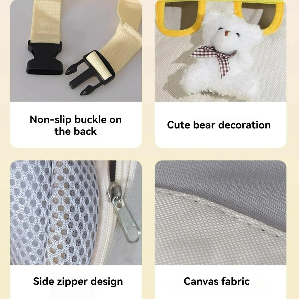 Cat Puppy Backpack Carrier Front Back Wear (Medium)