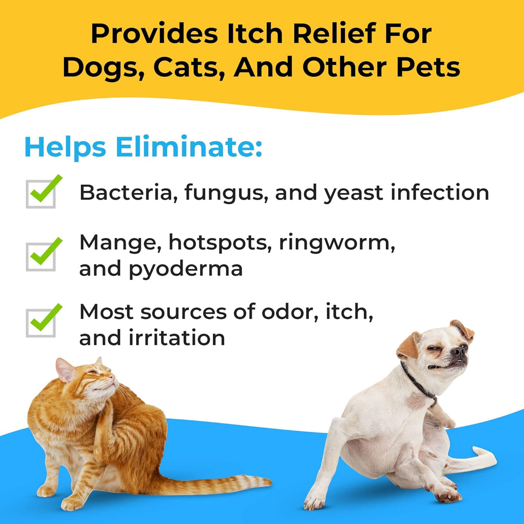 Smiling Paws Medicated Grooming Wipes w/Aloe for Dogs & Cats, 1pk, 50 Wipes