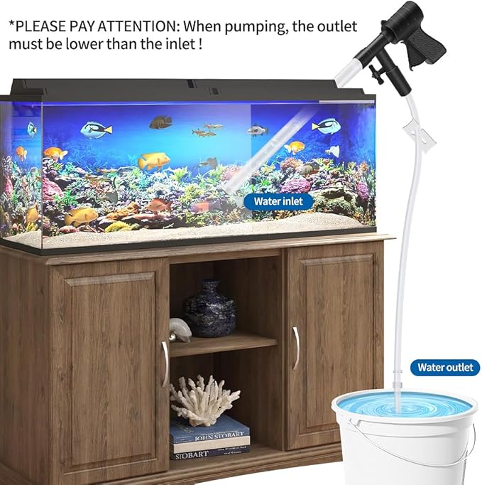 Aquarium Gravel Cleaner, Quick Water Changer, Gravel Vacuum - Image 6
