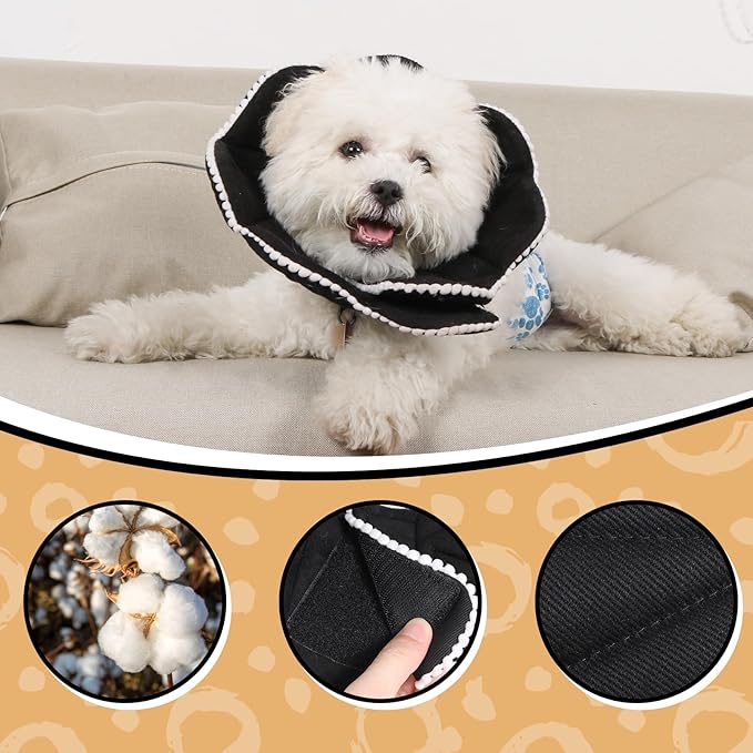 Adjustable Small Dog Cone, Soft Cat Recovery Cone Collar, Cute Cat Surgery - Image 7