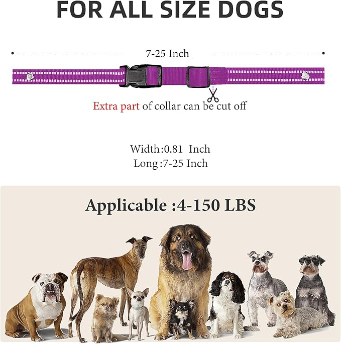 Collar Replacement Strap, Reflective Replacement Nylon Collar Strap Dog GPS - Image 7