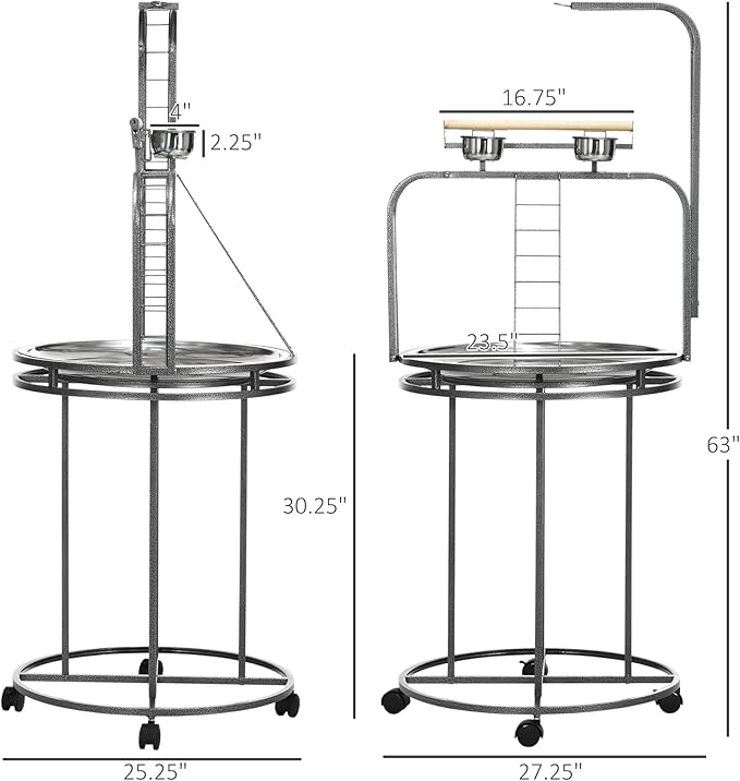 PawHut Parrot Stand Large Bird Perch Stand - Image 7
