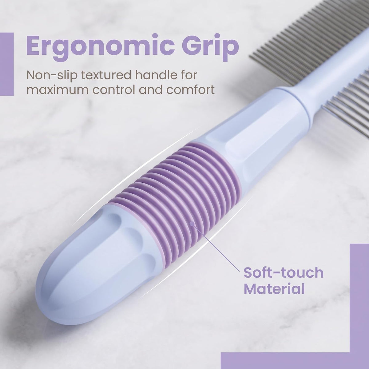 2-in-1 Pet Comb for Daily Dog & Cat Grooming