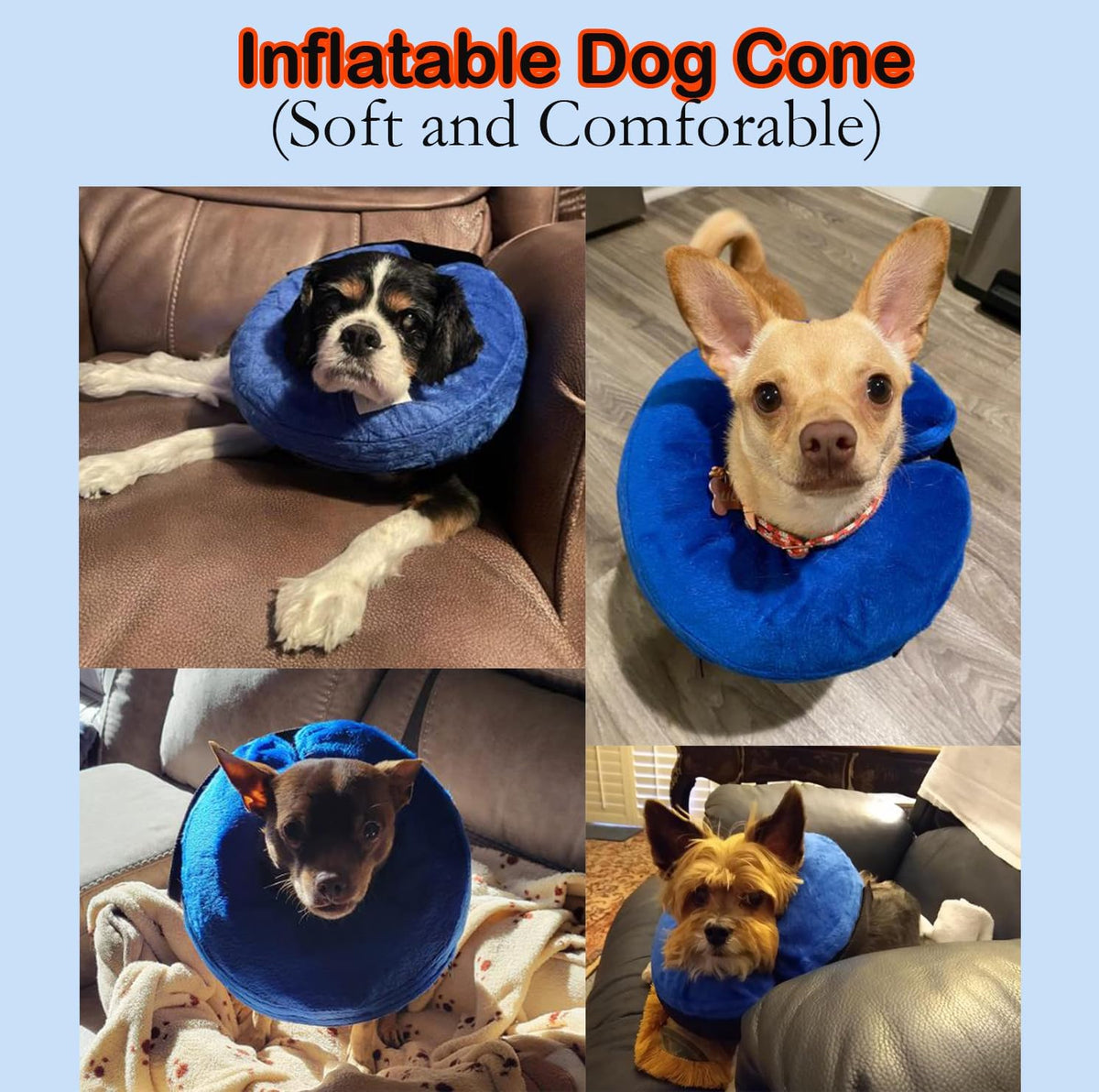 Inflatable Dog Cone Collar Recovery Collar After Surgery