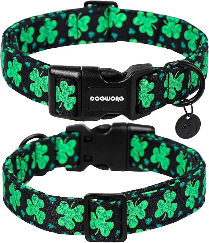 DOGWONG Black St. Patrick's Day Dog Collar - Image 2