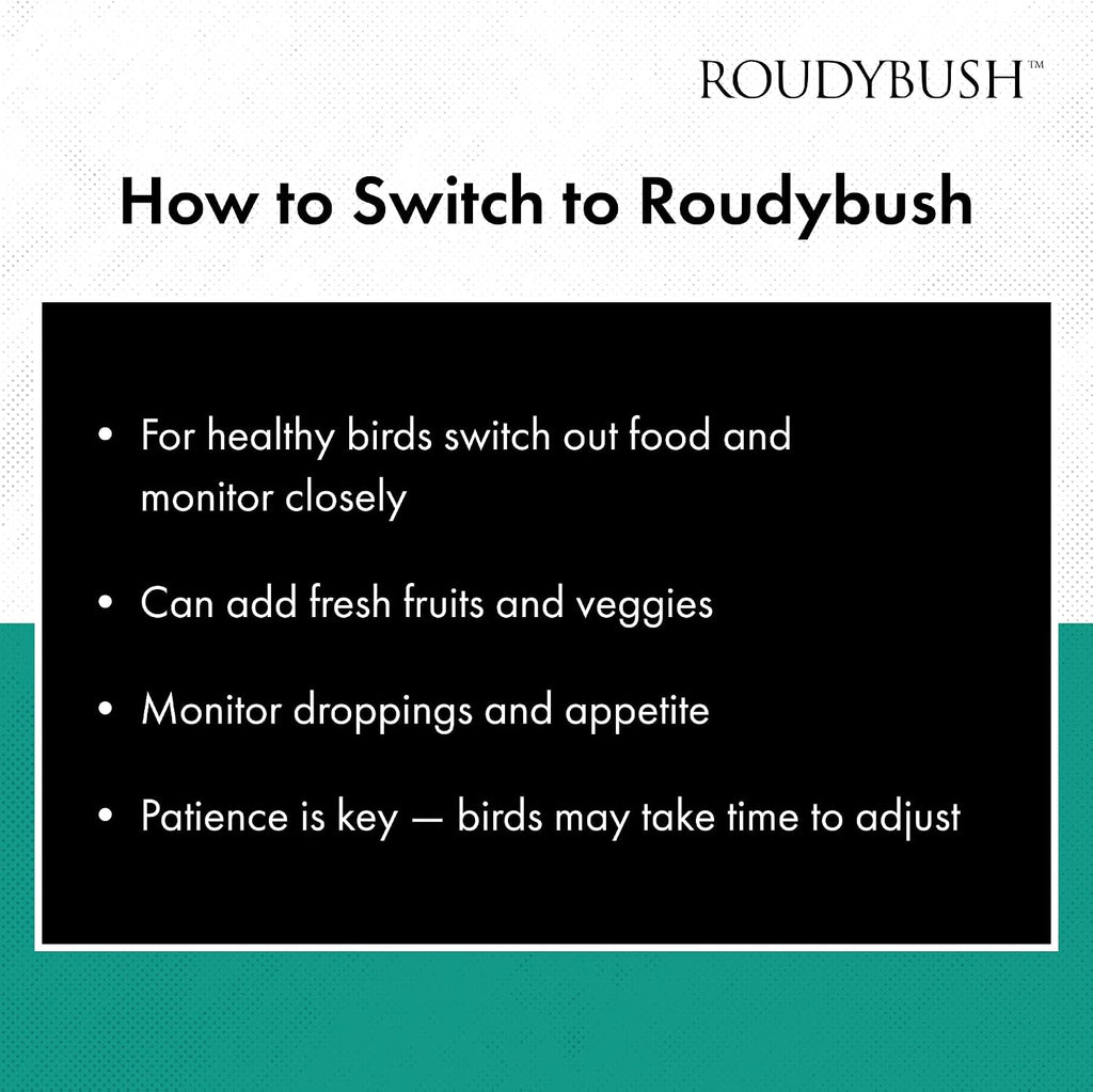 RoudyBush Daily Maintenance Food for Birds - Scientifically Formulated Bird Feed - Bird Food Pellets w/Corn, Wheat, Soy & More - Nutritious & Healthy Feed for Birds (Mini, 22oz)