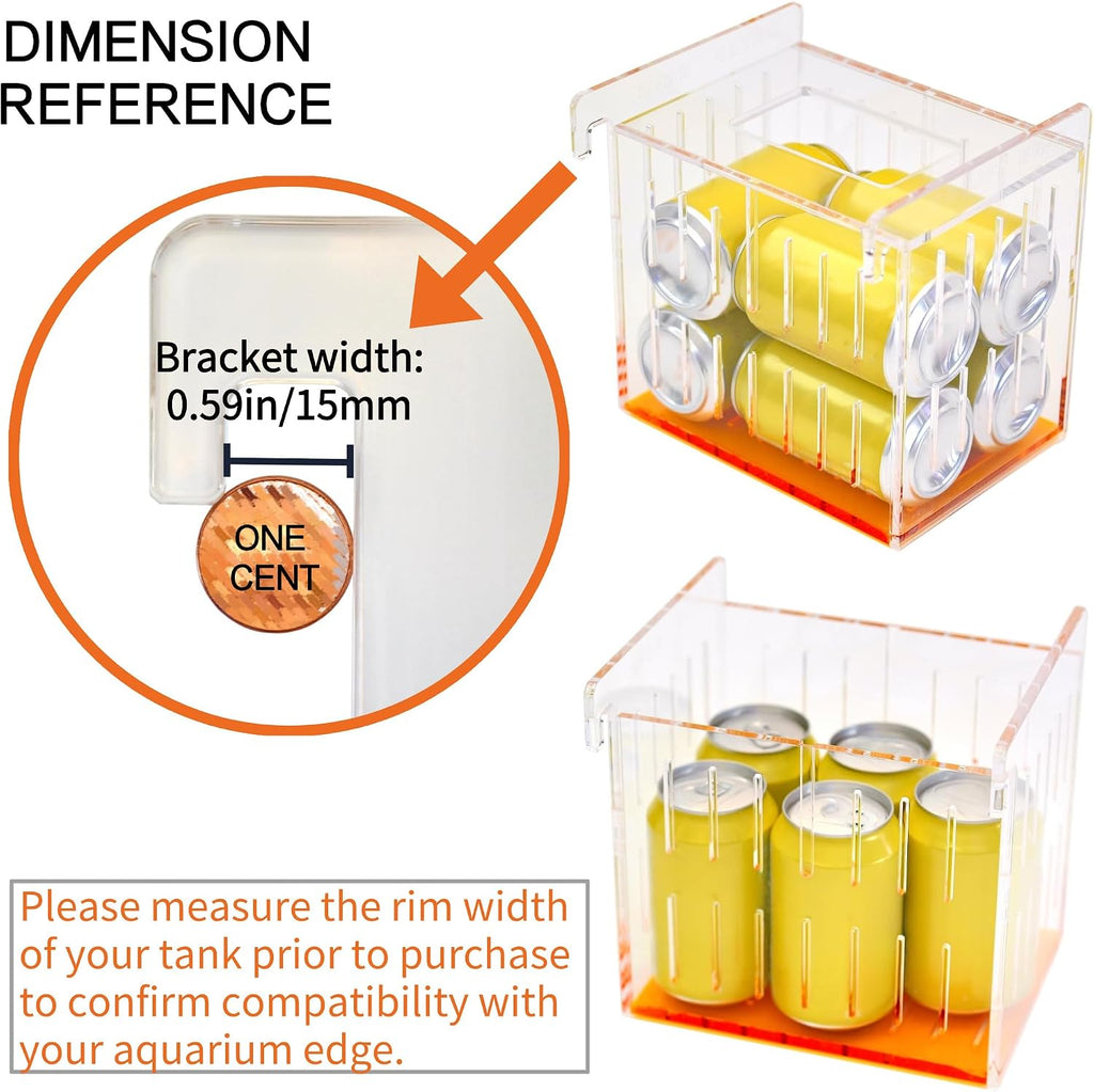 Acrylic Acclimation Box for Saltwater Fish and Reef Coral Quarantine Isolation Box for Aquarium Fish Hydroponic Plant External Breeding Box