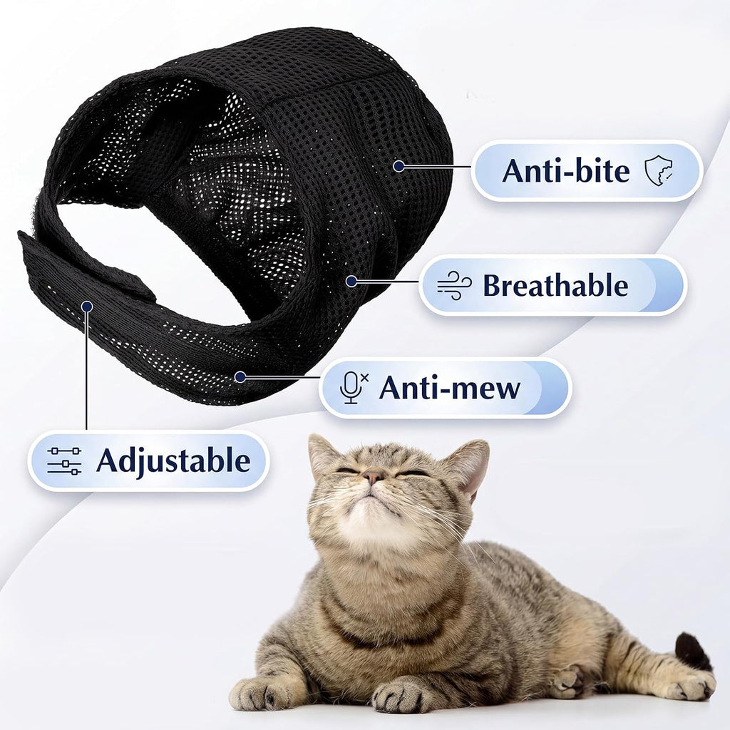 10 Pcs Cat Bathing Bag, Cat Shower Grooming Kit, Black and Blue