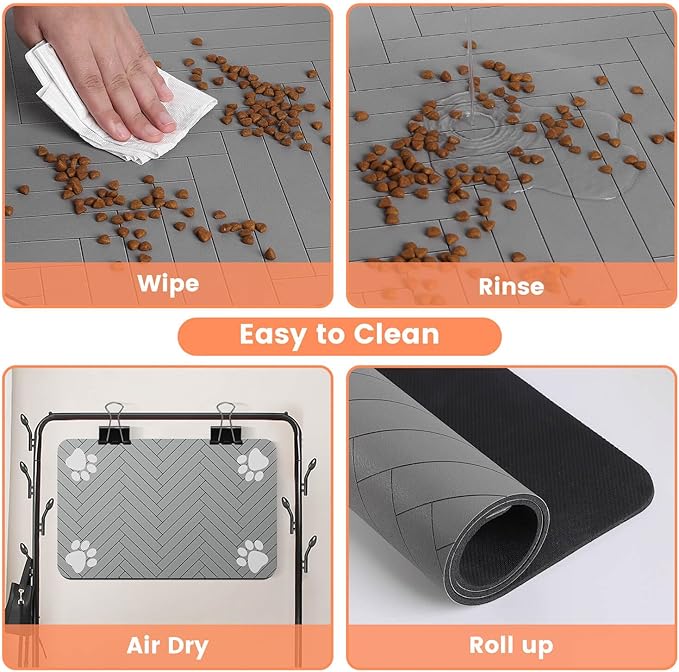 Pet Feeding Mat-Absorbent Pet Placemat - Image 4