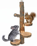 YKD Chinchilla Large Hanging Wooden Rotating Platform