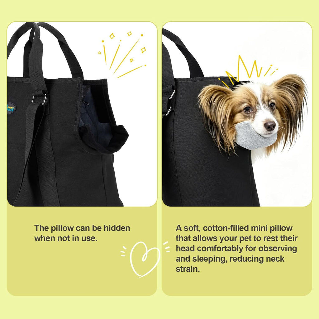 Ownpets Small Dog Pet Purse Carrier for Travel Vet Shopping, Up to14 lbs
