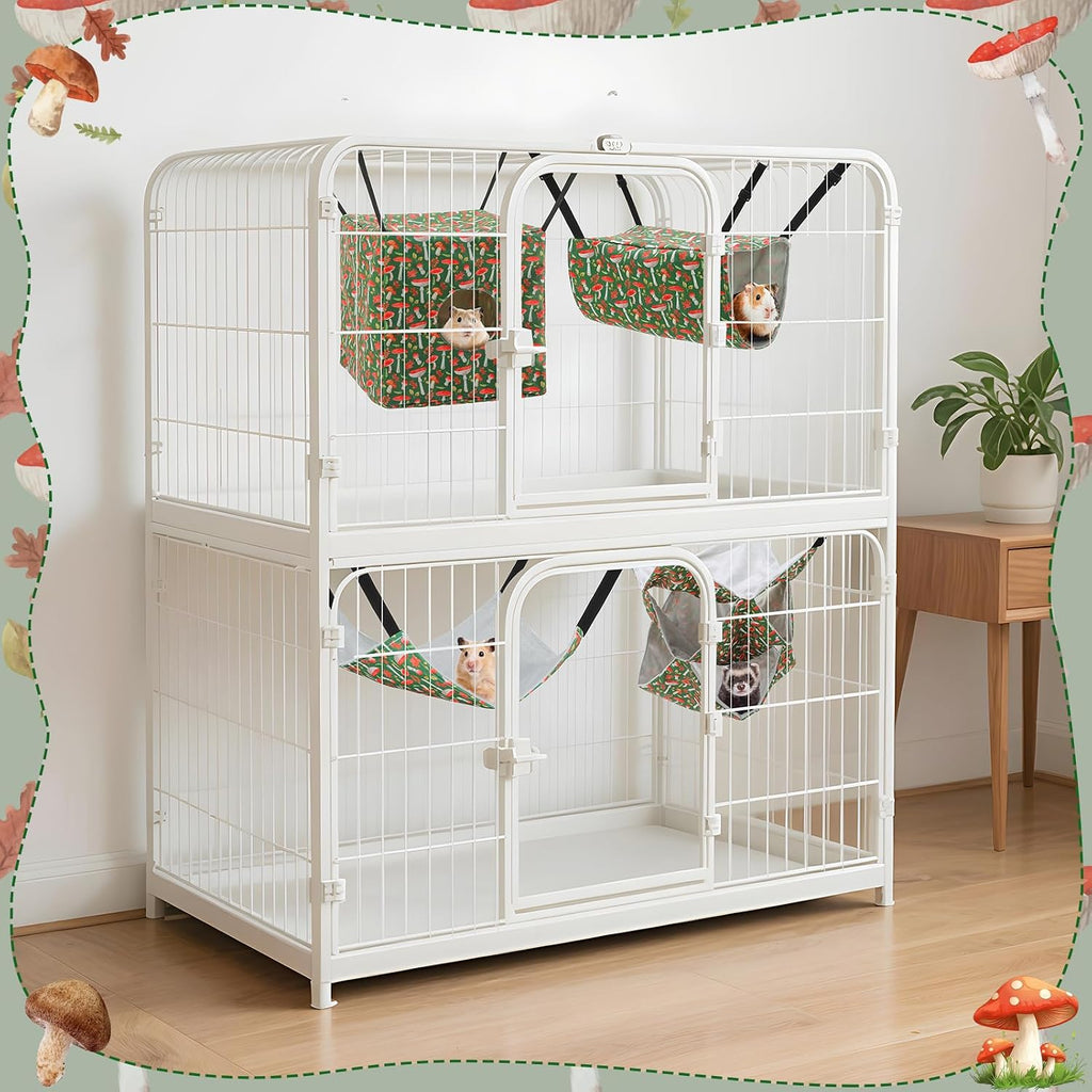 Hamster Hammock, 4 Pack Ferret Guinea Cage Accessories, Camouflage