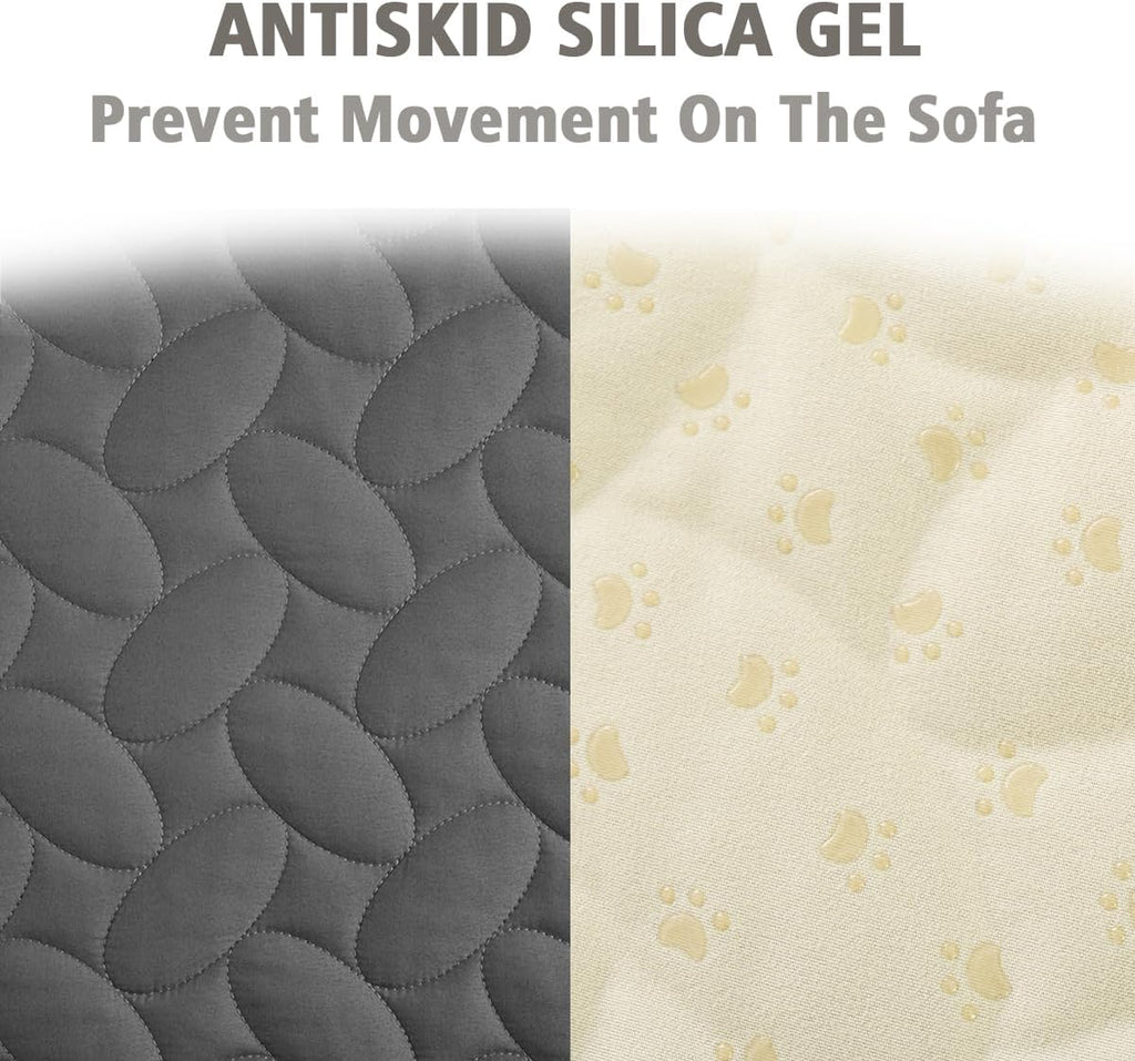 Ameritex Pet Bed Cover Dog Bed Blanket for Sofa and Furniture Waterproof New Pattern Design (68x82 Inch, Dark Grey)