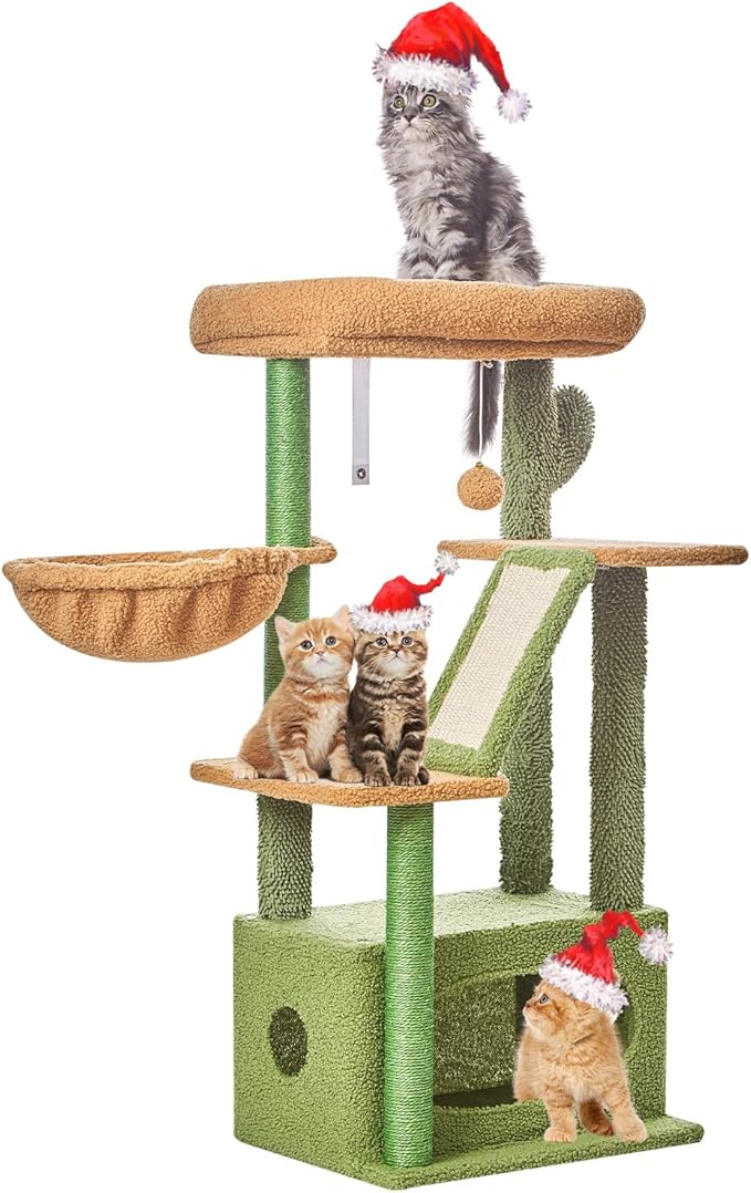 Taoqimiao Cat Tree, 38.5-Inch Cat Tower - Image 10