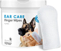 Mooncat Cat Ear Wipes, Finger Ear Cleaner with Silicone Dots, 40 Wipes