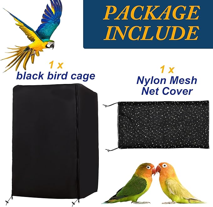 Universal Bird Cage Cover, Pet Cage Cover, 100% Shading Oxford Cloth - Image 6