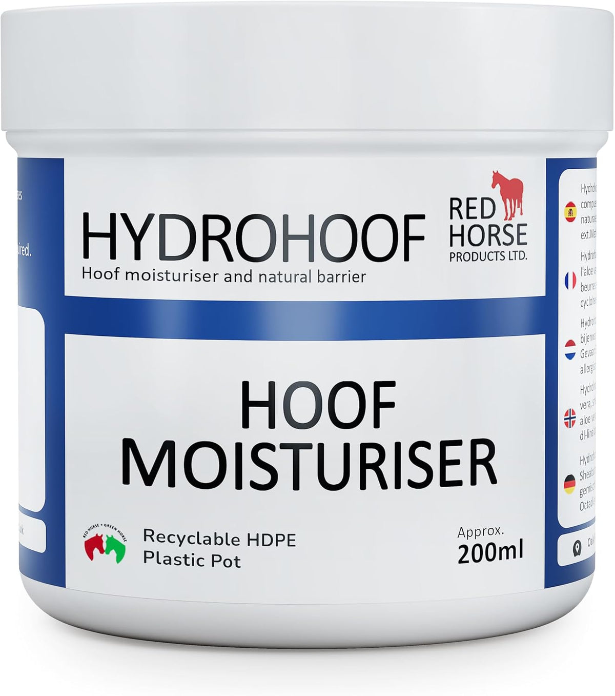 Hydrohoof Horse Hoof Moisturizer (7 fl Oz. / 200ml) | Hoof Conditioner and Barrier Cream | Moisture Balancing Balm | Nourish & Protect | Natural Hoof Moisture Regulation
