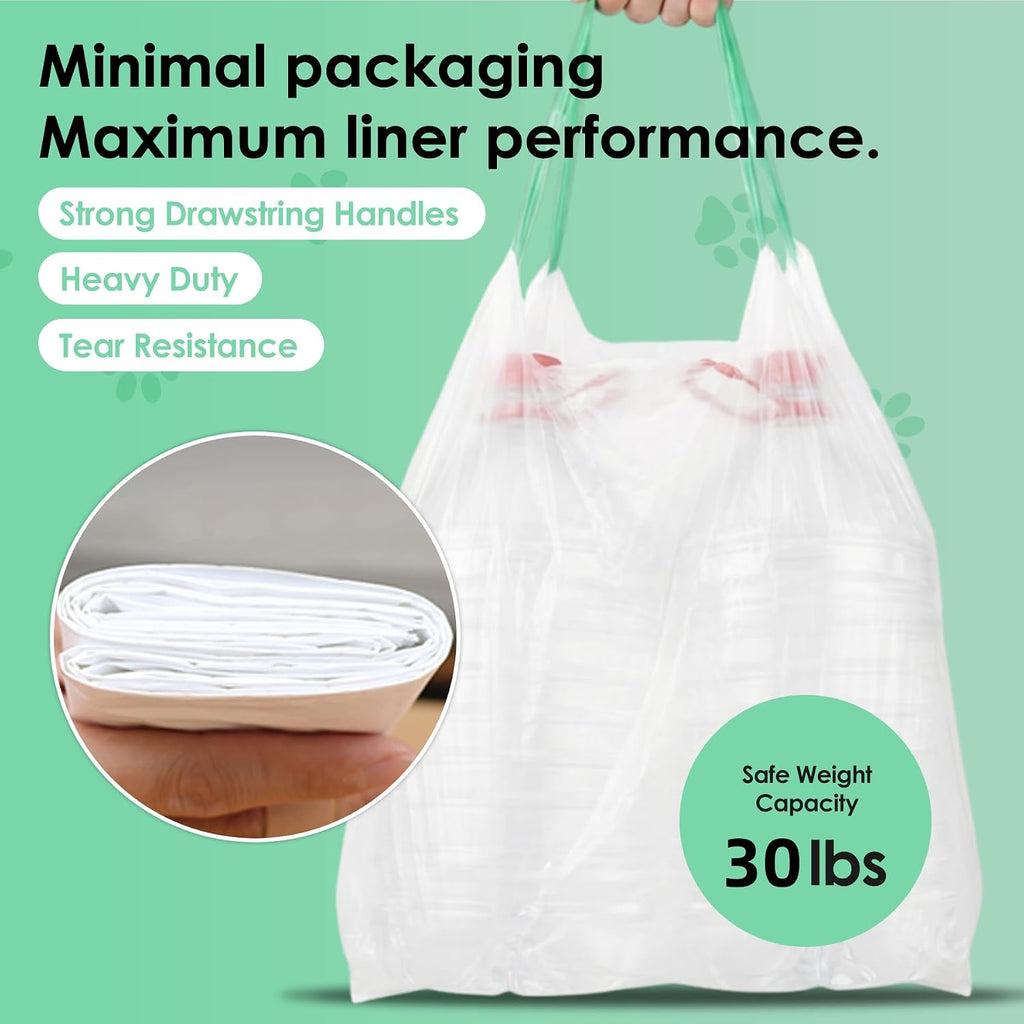 Cat Litter Box Liners, 30 Count, Large 37" x 18", 2.8 Mil Thick