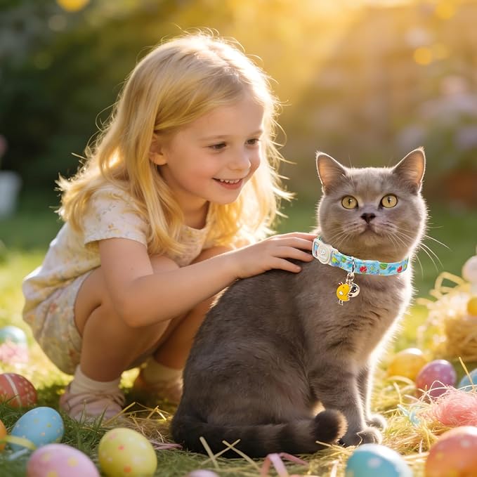 Cat Collar, Easter Chicks & Carrots Cat Collar - Image 5