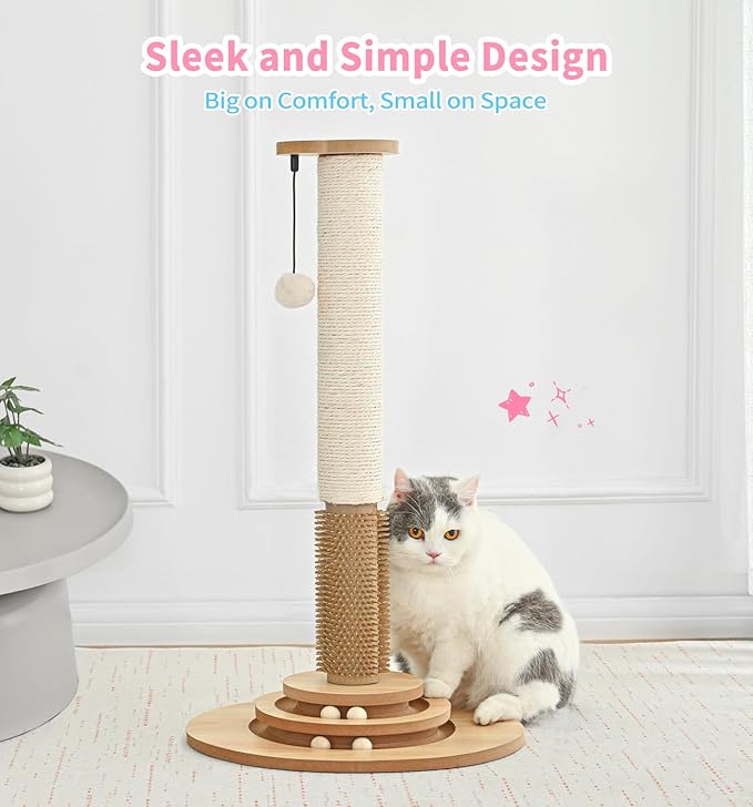 Made4Pets Cat Scratching Post Premium Sisal Cat Scratcher Kitten Toys - Image 8