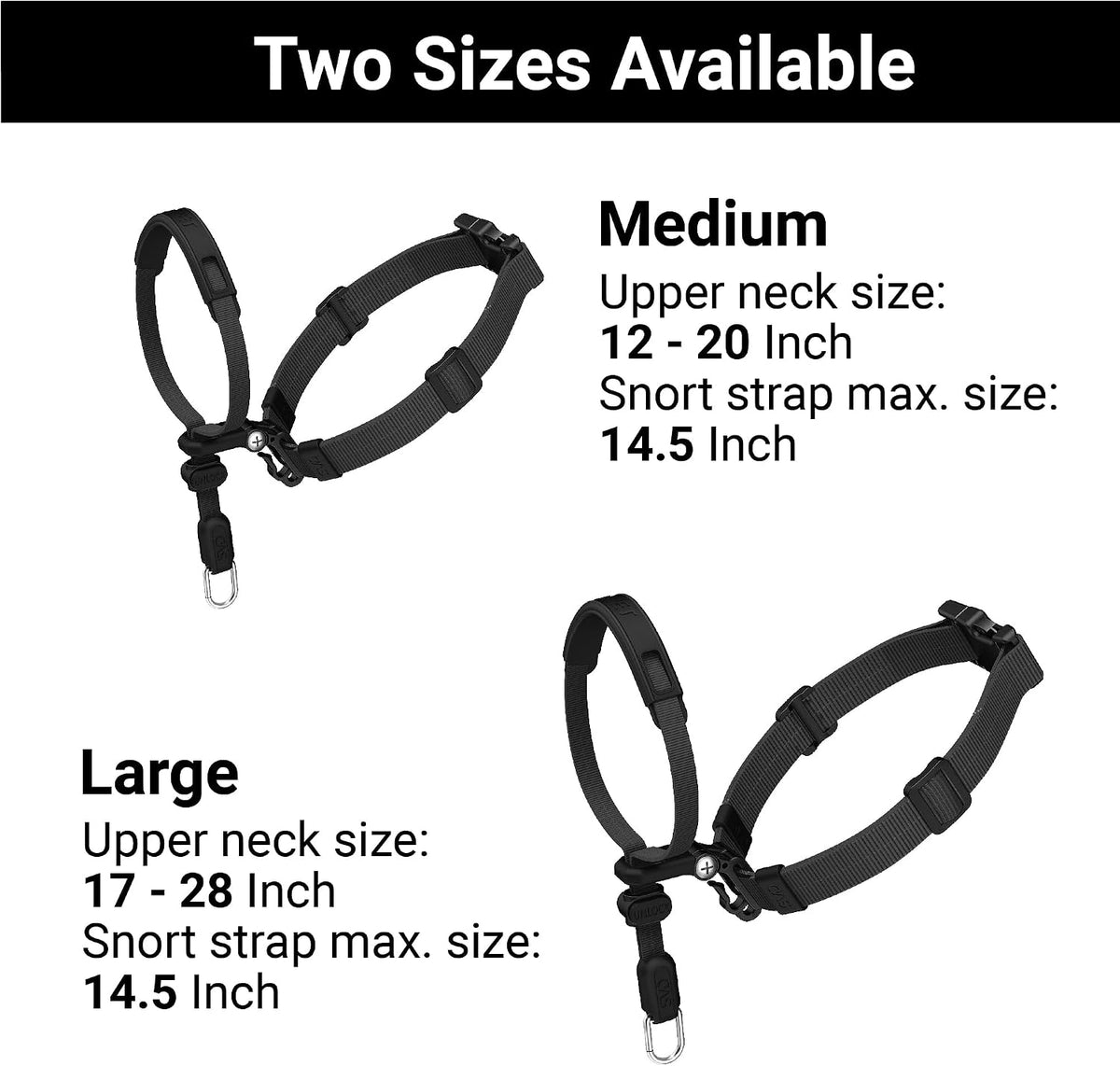 SVD.PET No-Pull Dog Headcollar for Easier Walks, Chew-Proof Protector to Increase Comfort, Simple Design, Easy to Wear and Adjust (Medium Size for Small and Medium Size Dogs)
