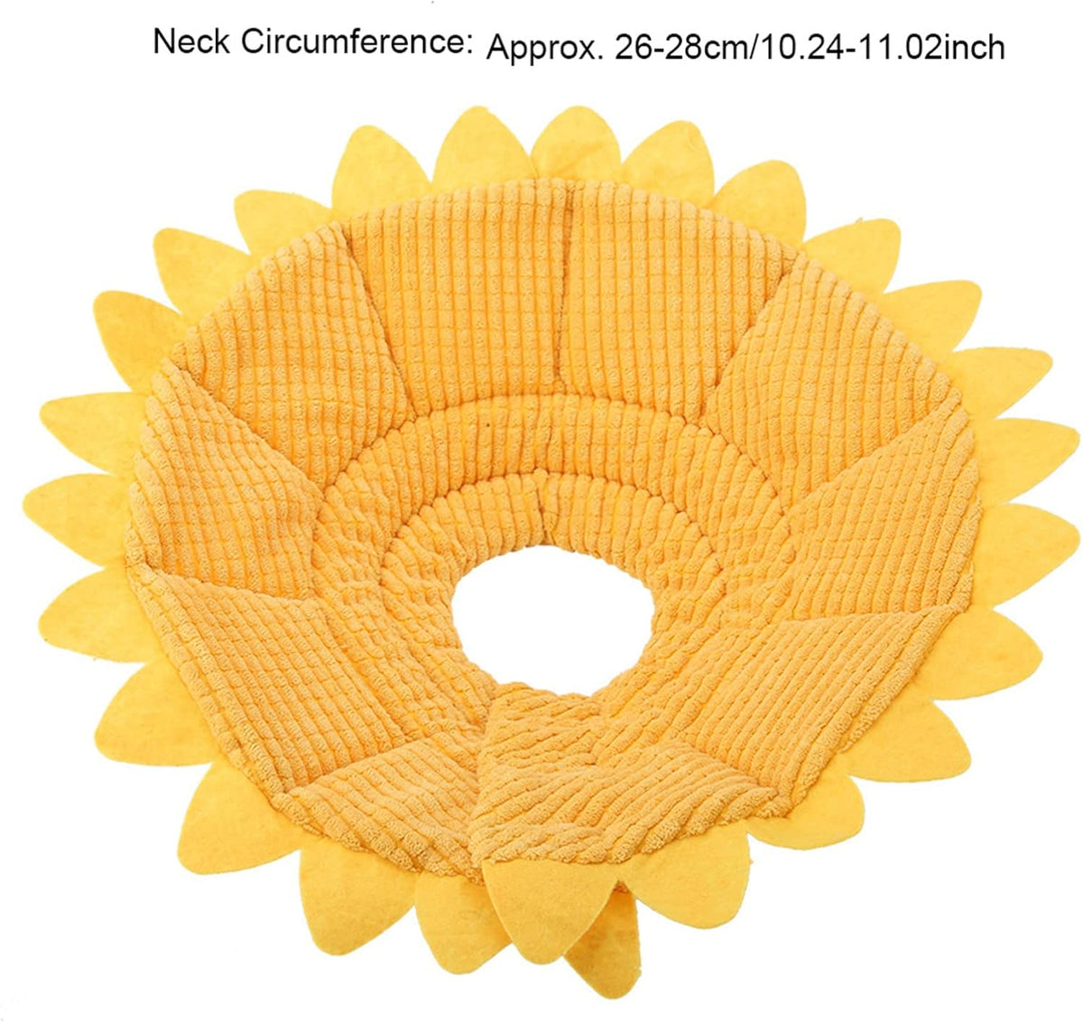 Cat Cone, Pet Recovery Collar Sunflower Shape Pet Elizabethan Collar Pet Recovery Cone Adjustable Pet Collar for Cat Dog (No. 3 Neck Circumference 23-26cm)
