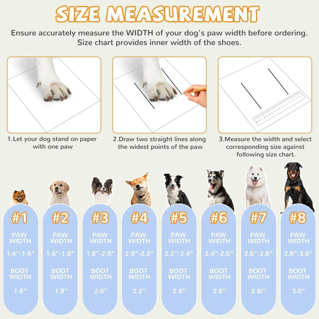 Dog Shoes for Large Small Medium Dogs, Dog Boots for Winter Snow Day, Anti-Slip Dog Booties & Paw Protectors, Outdoor Pet Shoe for Hiking Hardwood Floor with Reflective Straps Size 2