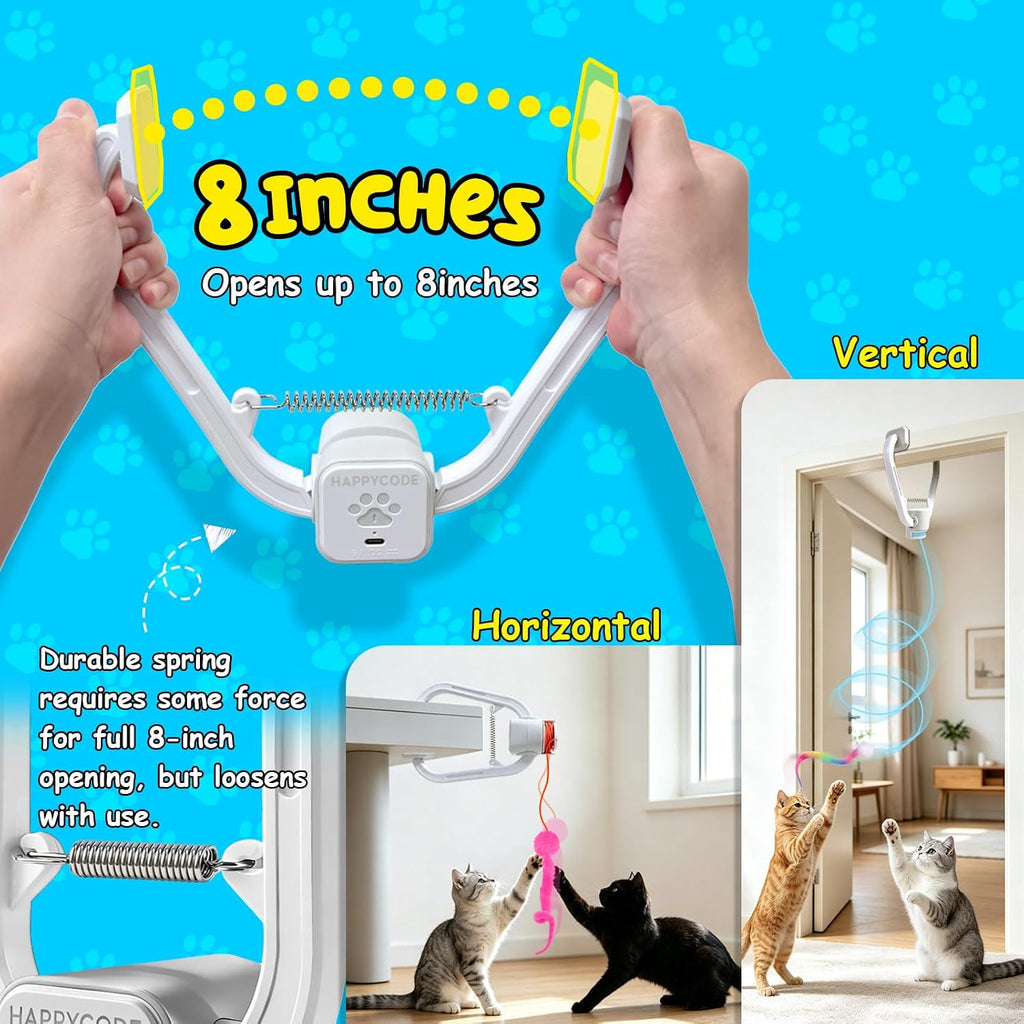Automatic Interactive Cat Toy for Indoor Cats, Doorway Cat Kittens Toys