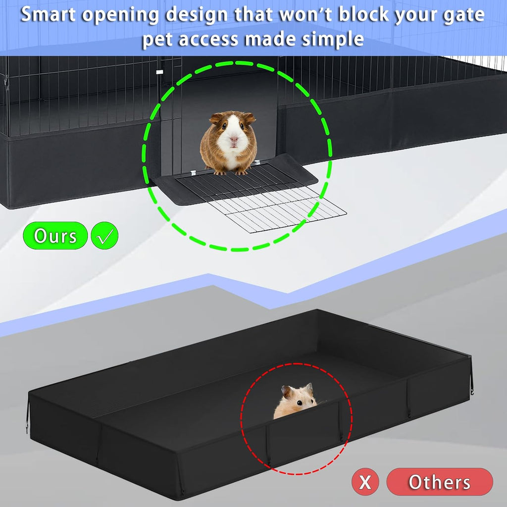 Guinea Pig Cage Liner, with Open Door Design, 48" L x 24" W