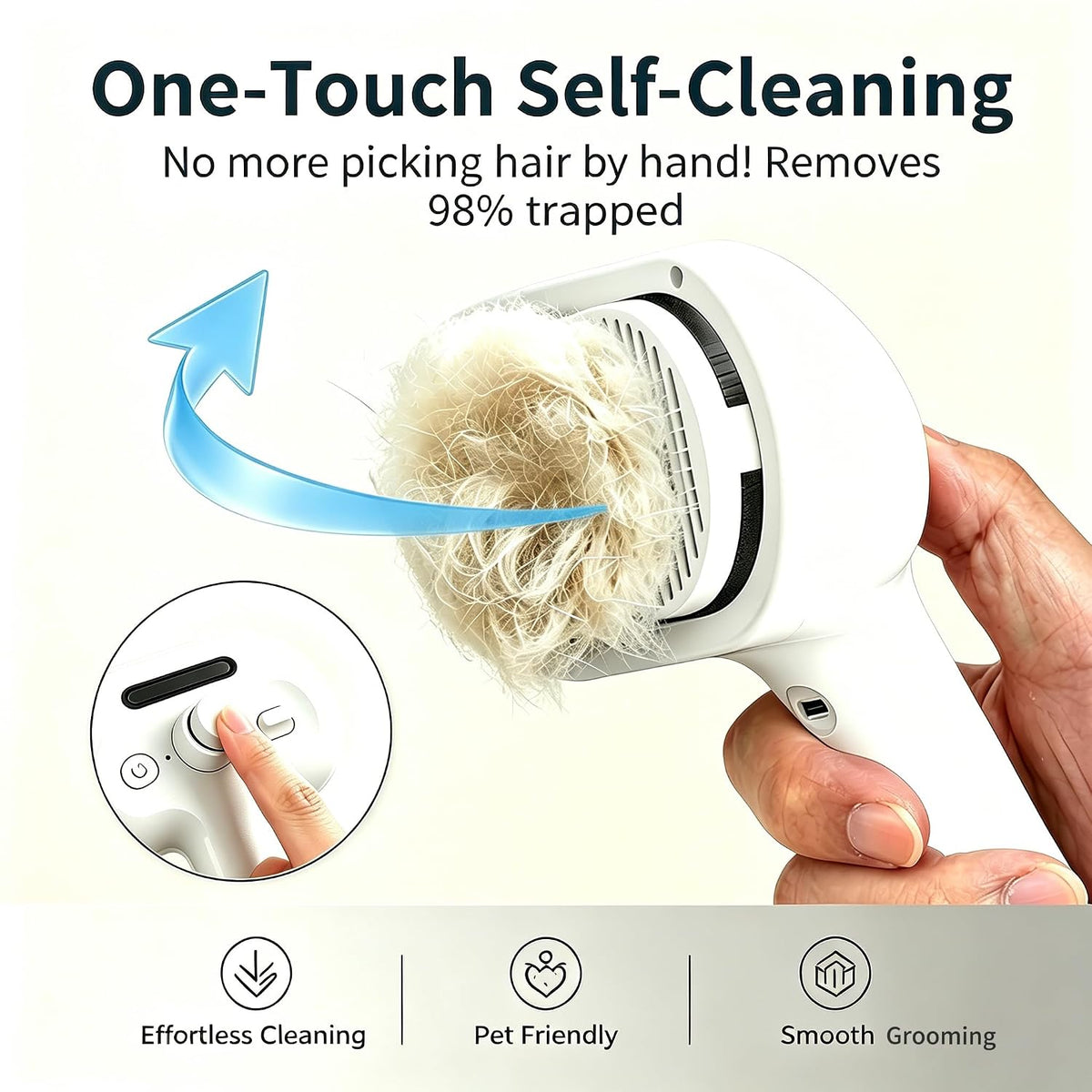 Steam Spray Pet Brush Dog Cat Grooming Comb For Shedding Floating Hair