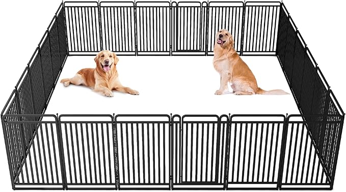 New Thickened Version Dog Playpen, 43 Inch Dog Fences by XDPET