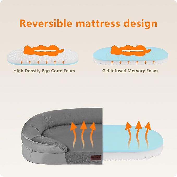Dwanton Orthopedic Dog Bed for Extra Large Dogs - Image 3