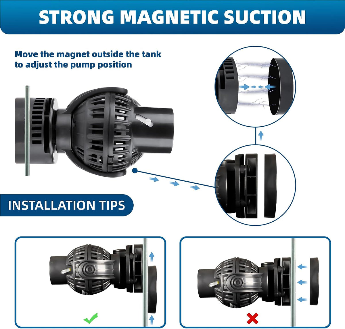 Wave Maker for Aquarium Powerhead: 1060GPH Wavemaker