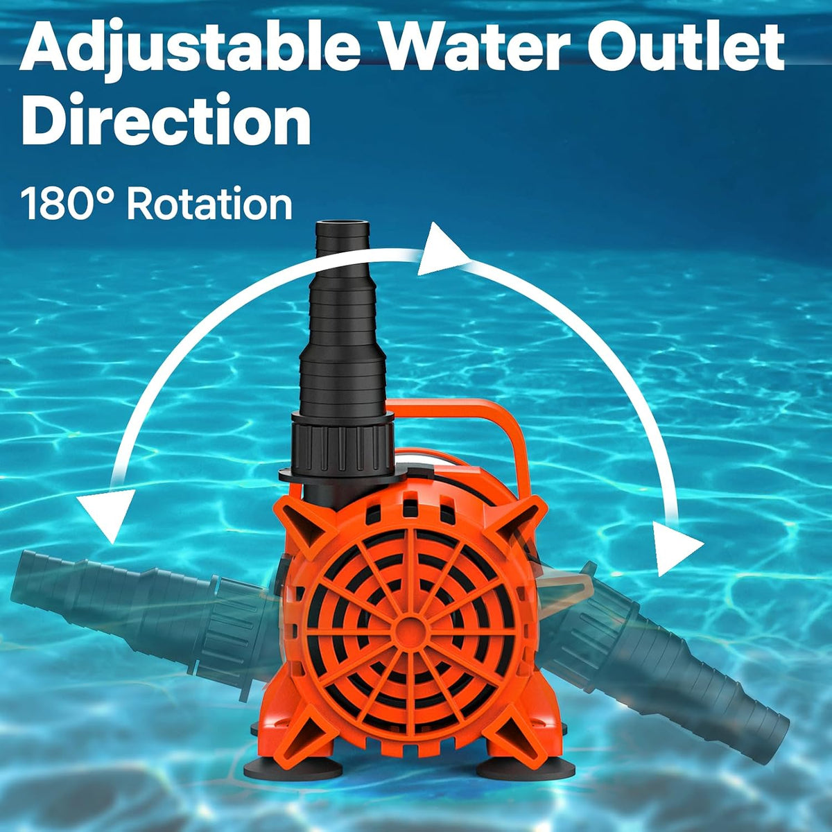DOKO 1800GPH 100W Submersible Water Pump for Pond, Fountain, Waterfall