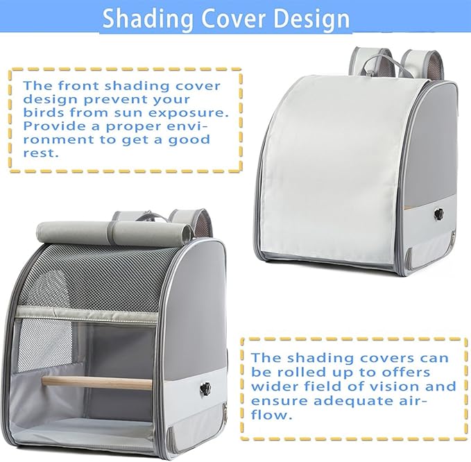 Durability Polyester Bird Travel Carriers Backpacks - Image 6