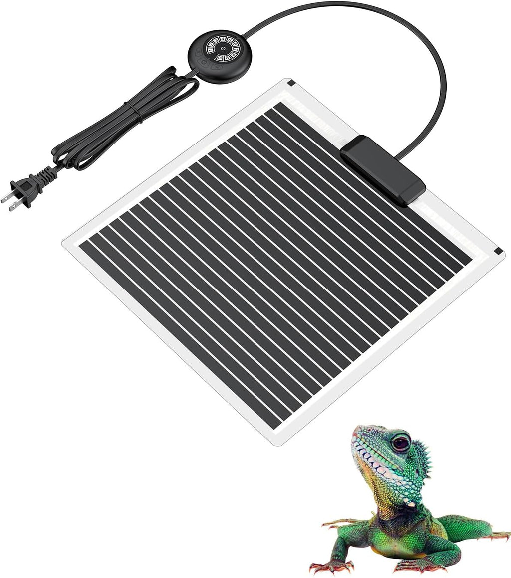 Pawfly 14 W Reptile Heat Pad 11 x 5.9 Inch Reptile Heating Pad Under Tank Terrarium Safe Fast Heating Mat Heat Mat for Turtles Frogs Snakes Lizards Geckos Hermit Crabs Spiders & Other Reptiles