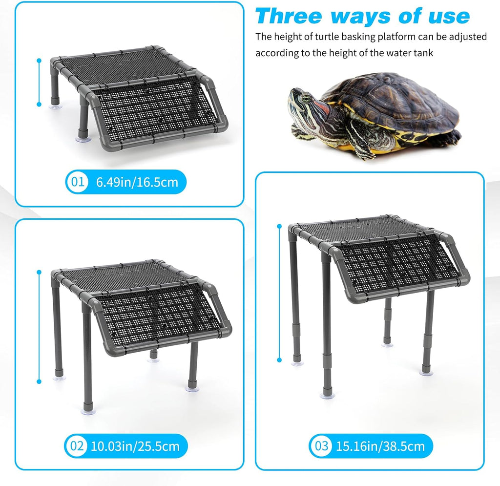 SKARUS Standing Turtle Basking Platform for 15-90 Gallon Tanks
