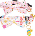 Faygarsle 2 Pack Easter Day Cat Collar Cute Rabbit Easter Eggs Printed Collar by Faygarsle