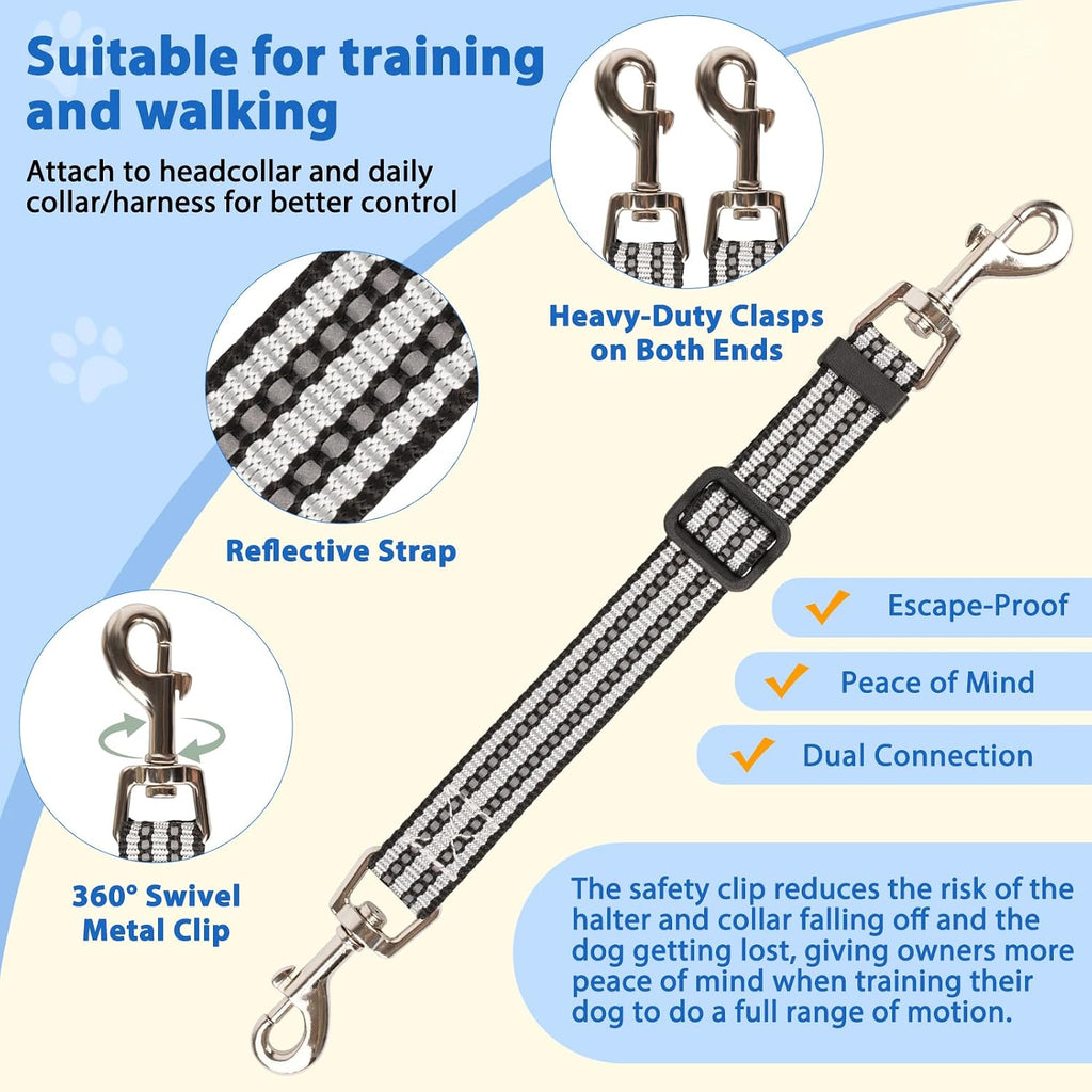 BARKLESS No Pull Dog Head Collar for Gentle Training Walking, Head Halter