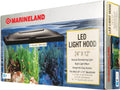 MarineLand LED Aquarium Hood 24 in x 12 in, Hinged Fish Tank Cover