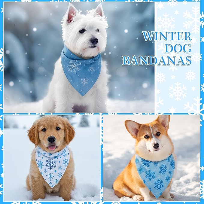 Weewooday 50 Pcs Winter Bandanas Bulk - Image 4