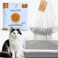 Elastic Sifting Litter Box Liners Extra Large — 7 Count — 41" x 20" Cat Litter Sifting Bags Scratch Resistant Waterproof Drawstring — Fits XL/XXL/Jumbo Litter Boxes — 2 Mil Thick
