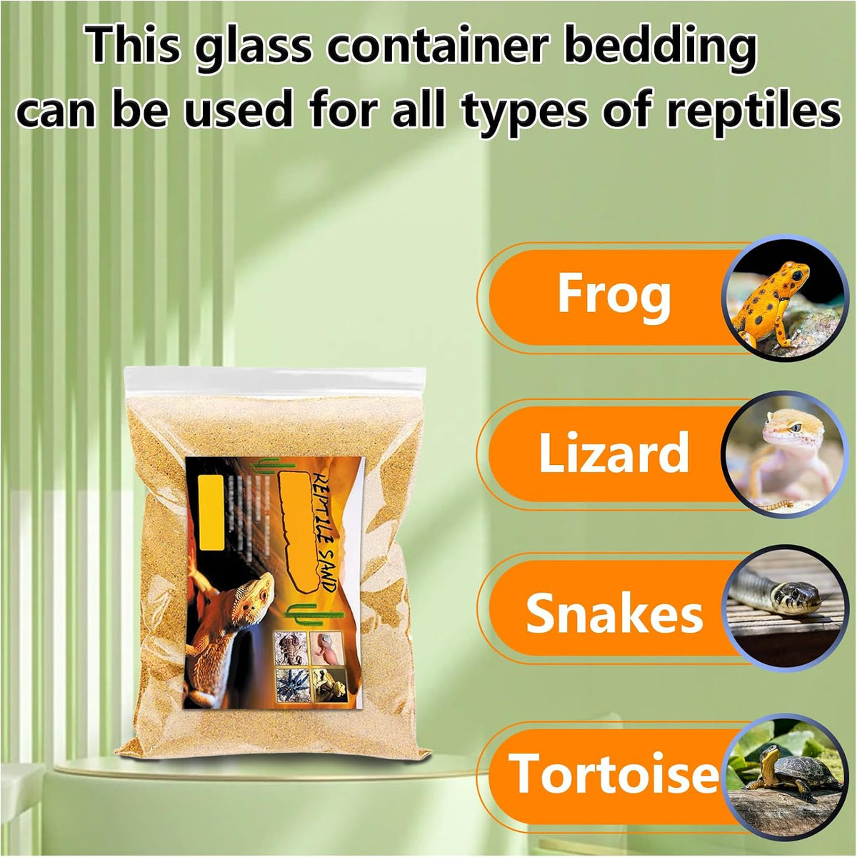 BNOSDM Reptile Sand,2.2lb Bearded Dragons Sands Substrate Bedding,Lizard Yellow Desert Blend Sands for Snakes Geckos Tortoises Turtle Tarantula