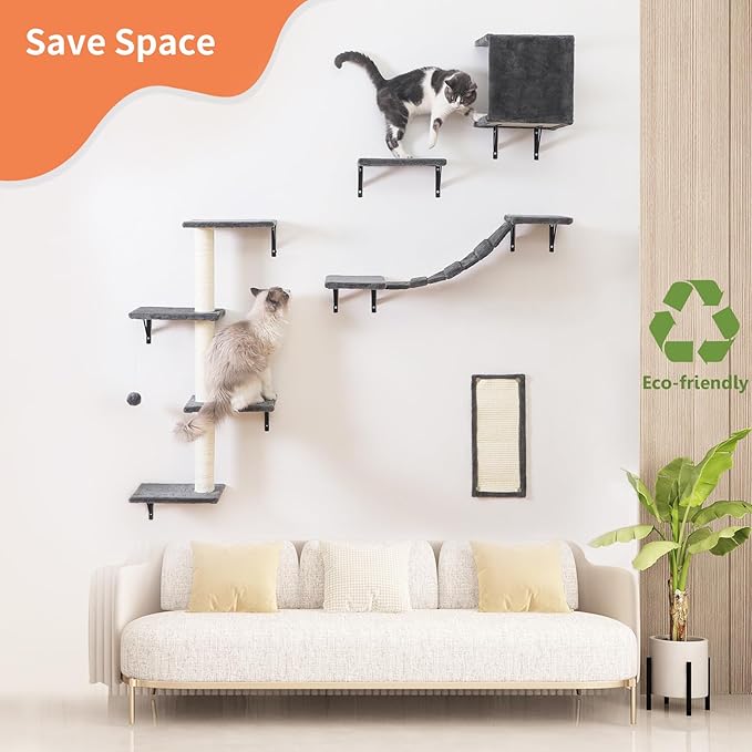 Modern Wall-Mounted Cat Furniture - Image 2