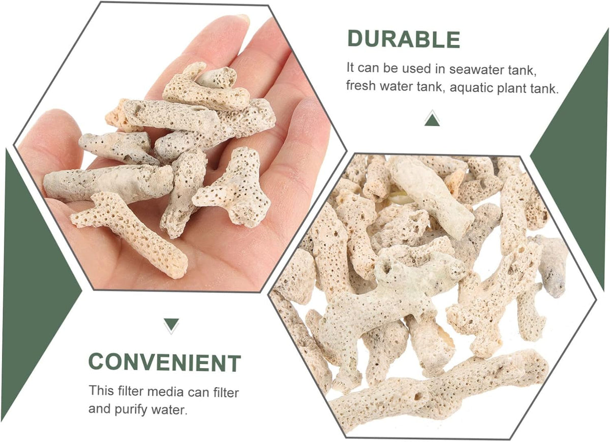 Ipetboom Crushed Coral for Freshwater Aquarium with Reusable Mesh Bag