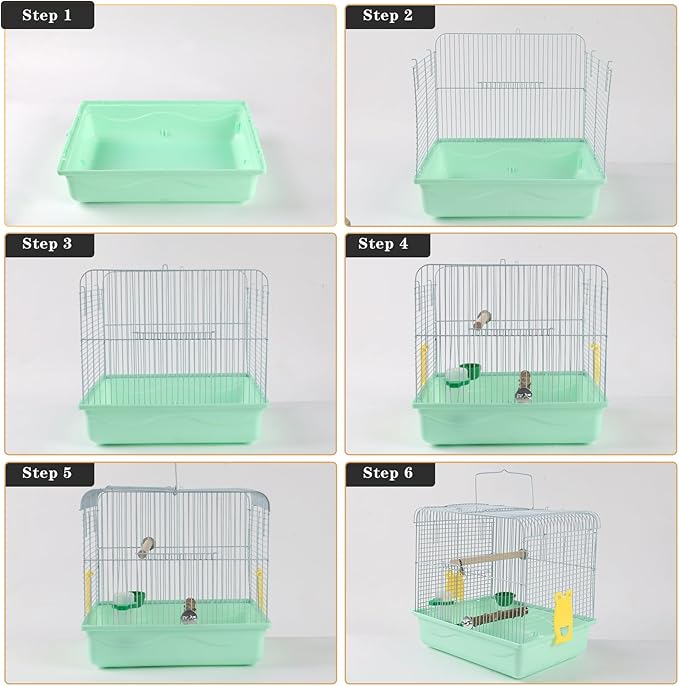 Portable Bird Cage for Small Birds - Image 7