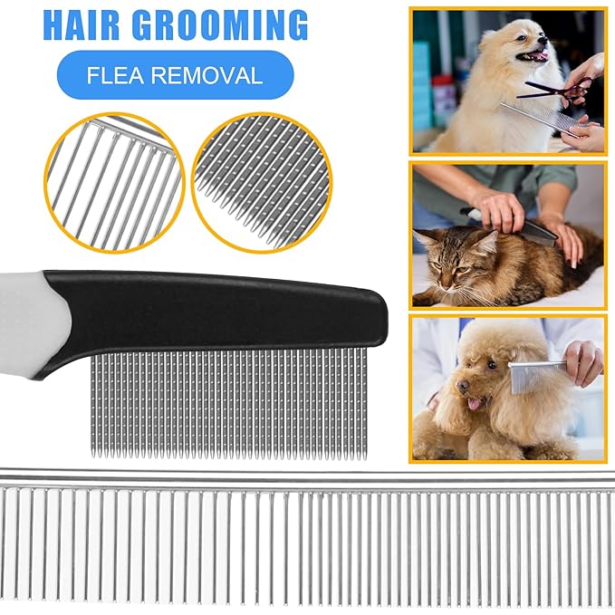 Pet Grooming Kit – Shedding Slicker Brush & Bath Massage Tool - Image 5