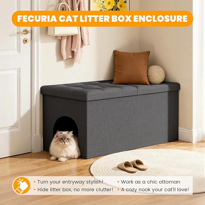 3-in-1 Cat Litter Box Enclosure - Image 6