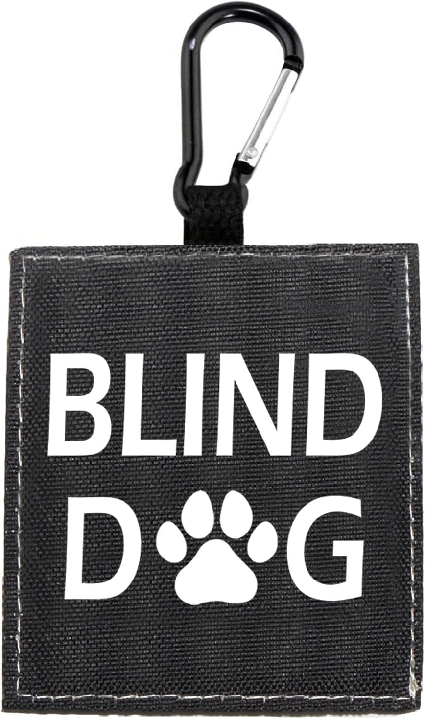 Blind Dog Sleeve - Visual Impairment Dog Leash Wrap Alert ID Patch Tag Pet Birthday Gift